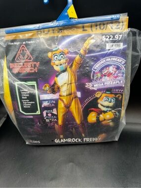 Rubie's Five Nights at Freddy's Security Breach Glamrock Costume SZ Boys L 10-12